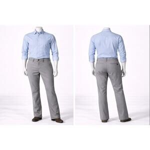 Banana Republic Men’s Slim Fit Gray Dress Pants 36x34 Lightweight Stretch